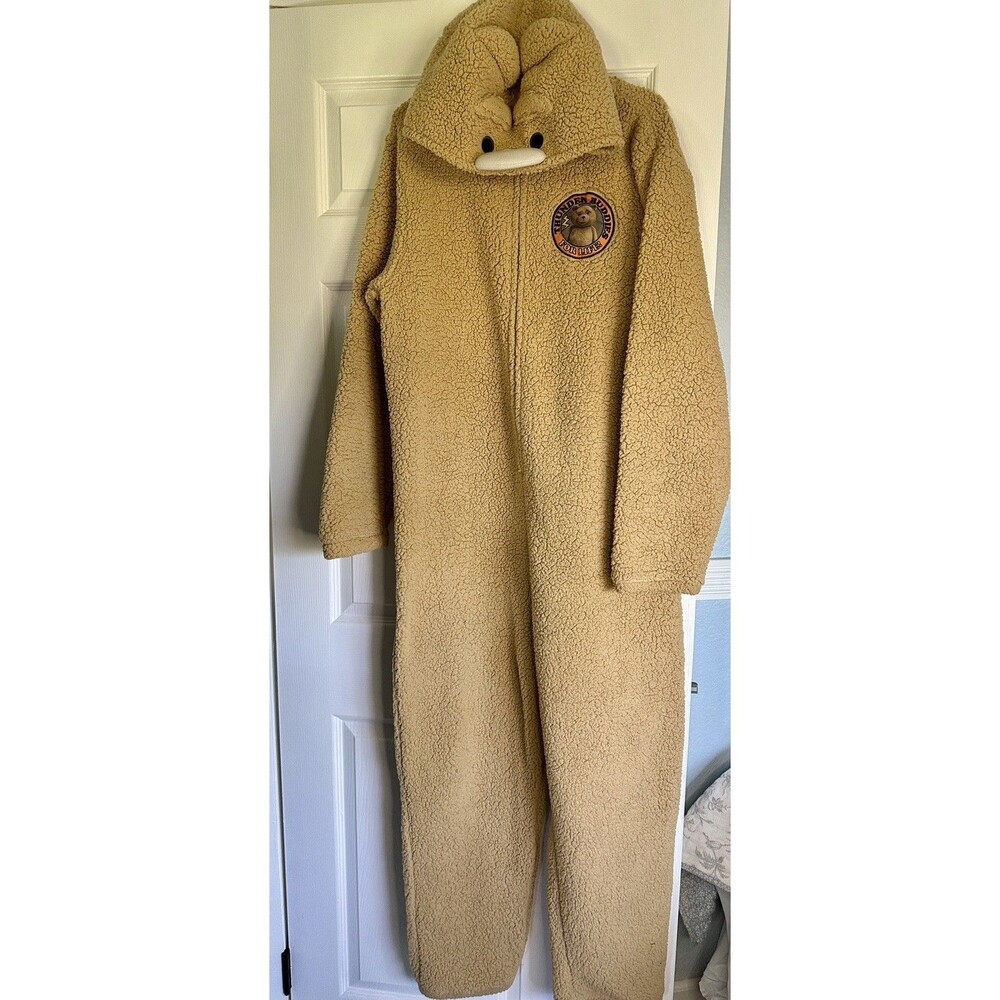 Ted 2 Thunder Buddies For Life Hooded Union Suit Pajamas Costume XL Tan